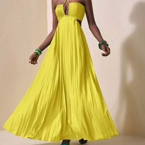 Brand New ZIVAH Halter Pleated Dress for Shein  - Size Small